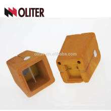 OLITER square thermal analysis sampling cup and silicon analyzer carbon cup with precoated sand